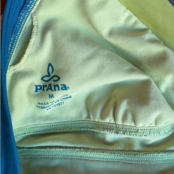 Prana Green Multi-Color Halter Top Bohemian Print One Piece Swimsuit size M - Picture 6 of 11